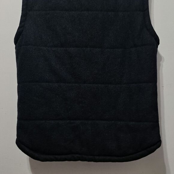 Kane & Unke Quilted Puffer Mens Preppy Wool Vest Snap Button Large  Dark Navy - Picture 16 of 17
